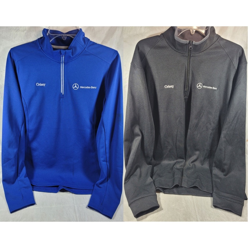 2 Port Authority Embroidered 1/4 Zip #K805 Jackets - Mercedes-Benz Crissy - L